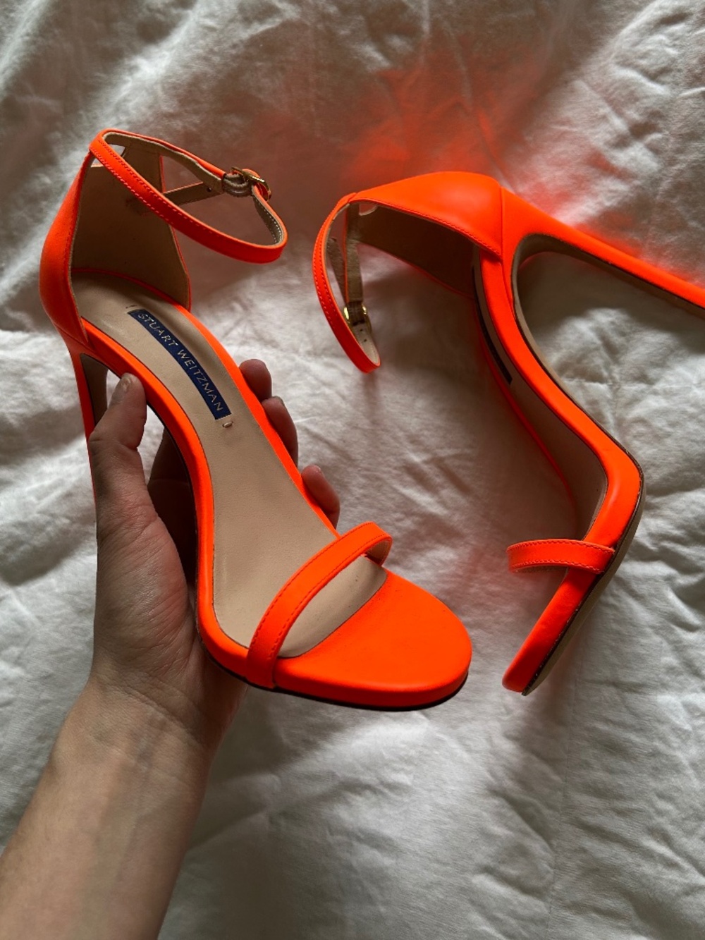 Stuart Weitzman Orange heels